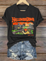 Women's Vintage Halloween Town Est 1998 Loose Simple T-Shirt