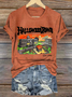 Women's Vintage Halloween Town Est 1998 Loose Simple T-Shirt