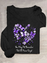 Women's Alzheimer's Awareness Casual Long Sleeve Shirt