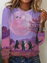 Halloween Casual Crew Neck T-Shirt