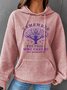 Women's Remember For Those Who Cannot Dementia Alzheimer's Disease Awareness printed Simple Loose Hoodie