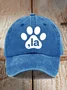 La Cat Paw Printed Baseball Cap&Hat