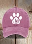 La Cat Paw Printed Baseball Cap&Hat