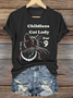 Women's Childless Cat Lady Print T-Shirt