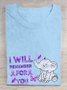 I Will Remember For You Alzheimer's Awareness  Cotton T-shirt