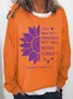 You May Not Remember But I Will Never Forget Alzheimers Awareness Casual Sweatshirt