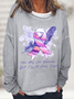 You May Not Remember But I Will Never Forget, Alzheimer Awareness Casual Sweatshirt