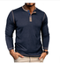 Men's T shirt Tee Henley Shirt Waffle Knit Top Color Block Henley Street Vacation Long Sleeve T-Shirt