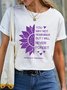 You May Not Remember But I Will Never Forget Alzheimers Awareness Cotton T-shirt