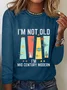 I'm Not Old I'm Mid Century Modern Casual Long Sleeve Shirt