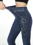 Tight Casual Floral High Elasticity Leggings