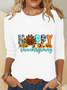 Happy Thanksgiving Turkey Pumpkin Season Casual Long Sleeve Shirt