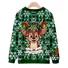 Santa Claus Christmas Elk Christmas Snowman Casual Crew Neck Loose Sweatshirt