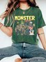 Retro Halloween Monster Mash Vintage Distressed Shirt