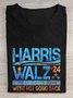 Harris Waltz 2024 Election Kamala Harris Tim Waltz 2024  Cotton T-shirt