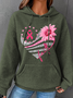 Breast Cancer Bundle In October We Wear Pink Simple Loose Hoodie