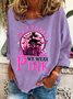 In October We Wear Pink Witch Breast Cancer Casual Sweatshirt