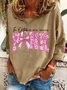 In October We Wear Pink Breast Cancer Awareness Casual Sweatshirt