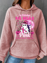 In October We Wear Pink Breast Cancer Awareness Simple Loose Hoodie