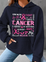 Breast Cancer Awareness Breast Cancer In October We Wear Pink Simple Loose Hoodie