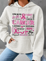 Breast Cancer Awareness Breast Cancer In October We Wear Pink Simple Loose Hoodie