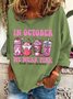 In October We Wear Pink Breast Cancer Awareness Casual Sweatshirt