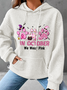 In October We Wear Pink Halloween Fur Dogs Witch Breast Cancer Awareness Simple Loose Hoodie