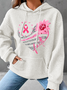 Breast Cancer Bundle In October We Wear Pink Simple Loose Hoodie