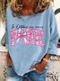 In October We Wear Pink Breast Cancer Awareness Casual Sweatshirt