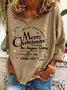 Merry Christmas Printed Casual Sweatshirt