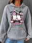 In October We Wear Pink Ghost Breast Cancer Awareness Simple Loose Hoodie