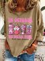 In October We Wear Pink Breast Cancer Awareness Casual Sweatshirt