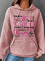 Breast Cancer Awareness Breast Cancer In October We Wear Pink Simple Loose Hoodie