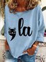 Cat Comma La Kamala 2024 Casual Sweatshirt