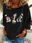 Floral Kamala Comma La Casual Sweatshirt