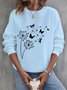 Crew Neck Cotton Casual Dandelion Sweatshirt