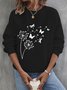 Crew Neck Cotton Casual Dandelion Sweatshirt