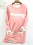 Women's Yes I'm Still Freezing Fluff/Granular Fleece Fabric Sweatshirt