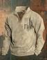 Men's Aintage Flag Print Sweatshirt