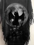 Women's Halloween Tassel Casual Loose T-Shirt