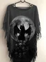 Women's Halloween Tassel Casual Loose T-Shirt