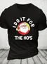 I Do It For The Hos Funny Christmas Cotton T-shirt