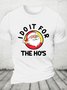 I Do It For The Hos Funny Christmas Cotton T-shirt