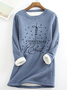 Christmas Begins With Christ Casual Fluff Fleece Fabric Sweatshirt