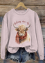 Scottish calf round neck sweatshirt