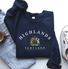 Scottish Highlands slogan round neck sweatshirt