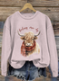 Scottish calf round neck sweatshirt