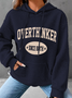 Overthinker Since Birth Simple Loose Hoodie