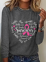 Cancer Survivor Breast Cancer Casual Long Sleeve Shirt