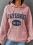 Overthinker Since Birth Simple Loose Hoodie